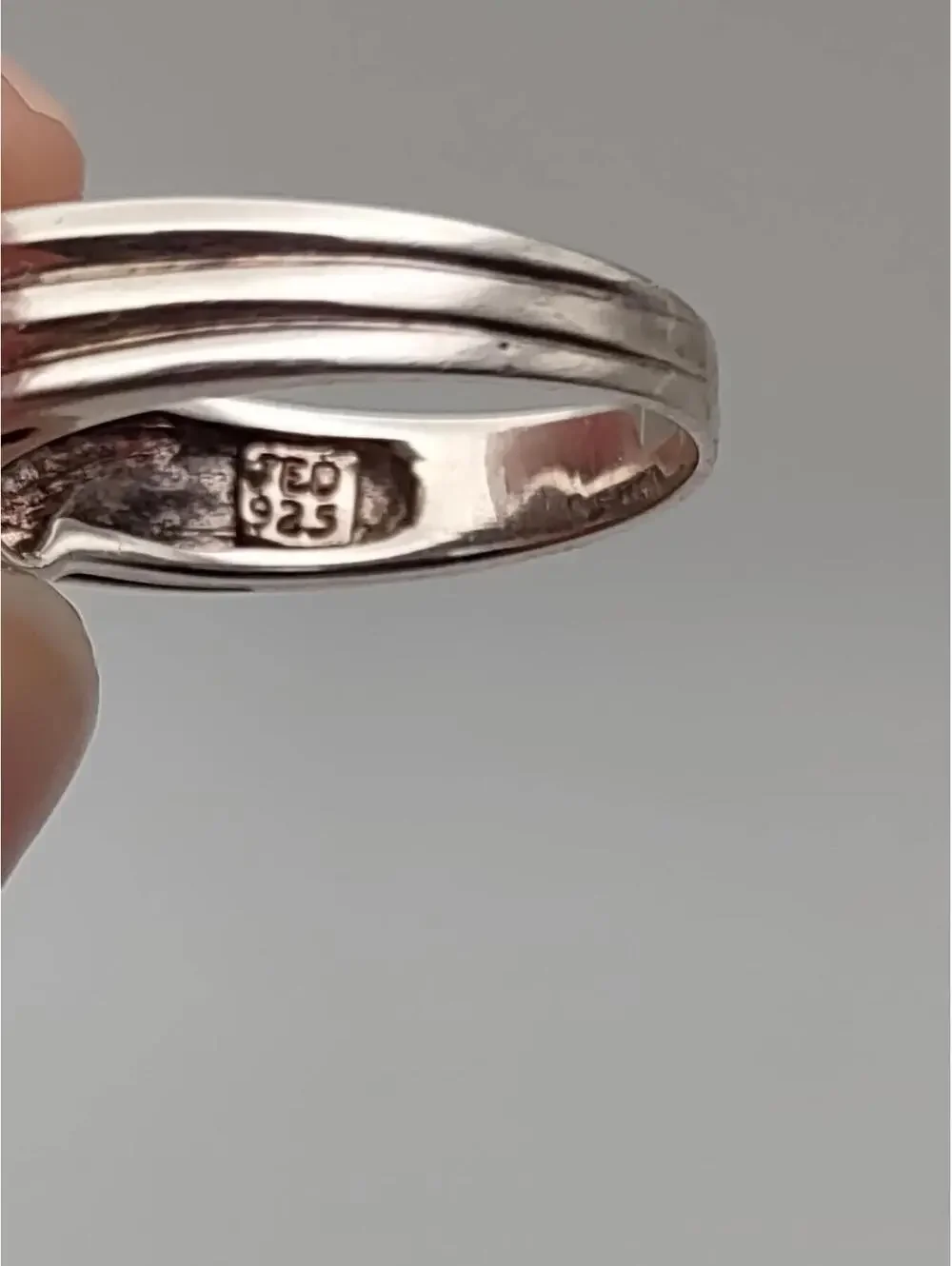 Joseph E Demarco Sterling Ring Pear CZ Size 6 925